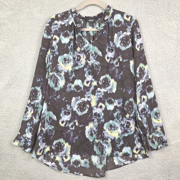 Simply Vera Vera Wang Tops - Simply Vera Vera Wang Top Womens‎ Large Purple Floral Romantic Dark Fairy